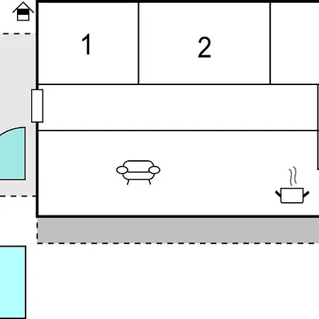 アパート 3 Bedroom Lovely In オレビック